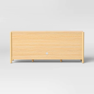 Scandi Media ,TV Stand For TVs Up To 59" Natural - Room Essentials™ 3 Scandi Media ,TV Stand For TVs Up To 59" Natural - Room Essentials™ - Image 3