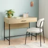 Wood And Metal Dorm Writing Desk With Storage Drawer - Room Essentials™