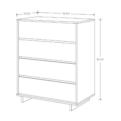 Modern 4 Drawer Dresser - Room Essentials™ 6 Modern 4 Drawer Dresser - Room Essentials™ - Image 6