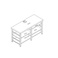 Adjustable Storage Dorm TV Stand For TVs Up To 50" Black Wood Grain Finish - Room Essentials™ -Target GUEST 0b3afdd0 91e5 48d6 8c98 460a3d135c4b