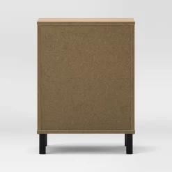 Mixed Materials Wood And Metal Nightstand Updated Base Natural Wood - Room Essentials™ -Target GUEST 0cb60a40 16d3 465b 9b62 b2d40b9d5e54