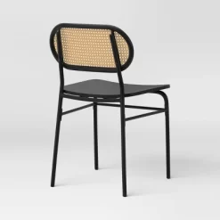 Set Of 2 Woven Back Metal Dining Chair Black - Room Essentials™ 8 Set Of 2 Woven Back Metal Dining Chair Black - Room Essentials™ -Target GUEST 0d77ae0c bb5e 444c 87ff 634e55a38a0b
