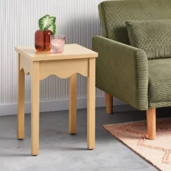 Wavy Accent Side Table Natural - Room Essentials™