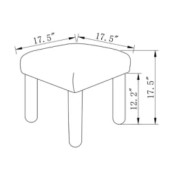 Upholstered Square Stool Ottoman - Room Essentials™ -Target GUEST 1027b4ec f9e7 43b0 a376 ad742a5cc380