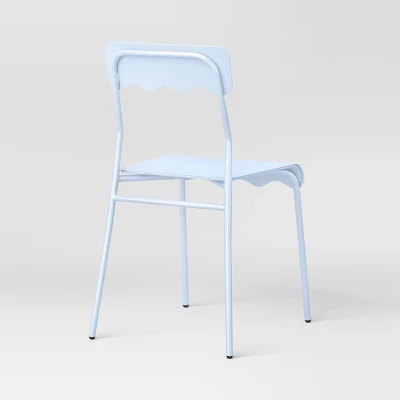 Set Of 2 Wavy Metal Dining Chair - Room Essentials™ 3 Set Of 2 Wavy Metal Dining Chair - Room Essentials™ - Image 3