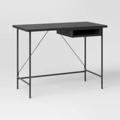 Wood And Metal Writing Desk With Storage - Room Essentials -Target GUEST 12d70c2b 2dd5 43fe 8836 75559d8e555e