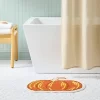 20"x23" Pumpkin Shaped Non-Slip Harvest Bath Rug Orange - Room Essentials™