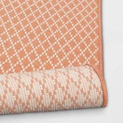 4'x5'6" Diamond Power Loom Woven Area Rug Rust - Room Essentials™: Diamond Pattern, Flat Pile, Indoor Use, Cotton & Polyester 5 4'x5'6" Diamond Power Loom Woven Area Rug Rust - Room Essentials™: Diamond Pattern, Flat Pile, Indoor Use, Cotton & Polyester -Target GUEST 227b1e06 6a9d 4999 a81c 2386e2fcc905