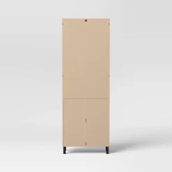 Mixed Material Library Bookcase With Doors Natural Wood - Room Essentials™ -Target GUEST 23b74d86 cbfd 400d be35 9dbee8824b78