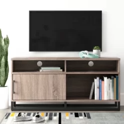 Mixed Material TV Storage Stand For TVs Up To 54" With Sliding Doors - Room Essentials™