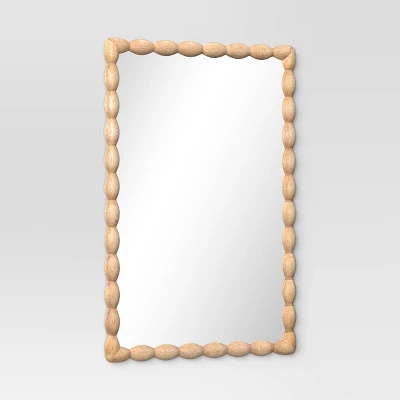 20"x30" Turned/Bobbin Wall Mirror Natural - Room Essentials™ 2 20"x30" Turned/Bobbin Wall Mirror Natural - Room Essentials™ - Image 2