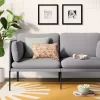 Upholstered Dorm Loveseat Gray - Room Essentials™