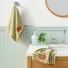 2pk Pumpkin Gingham Harvest Hand Towel Set Olive Green - Room Essentials™