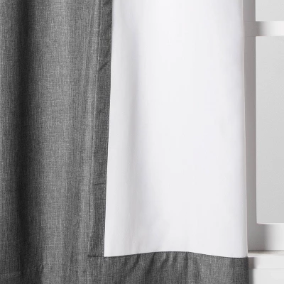 1pc Room Darkening Heathered Window Curtain Panel - Room Essentials™ 5 1pc Room Darkening Heathered Window Curtain Panel - Room Essentials™ - Image 5