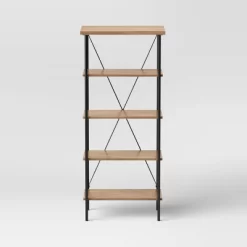 Mixed Material Media Tower Bookcase Natural - Room Essentials™ -Target GUEST 3b0663a1 a18a 42b5 9303 c9f833caf509