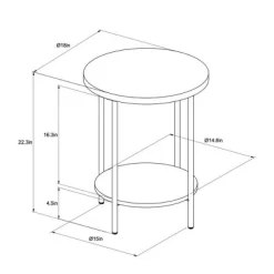 Wood And Metal Round End Table - Room Essentials™ -Target GUEST 3b0a8f5b 71c3 483e 99d5 ee523c908f0c