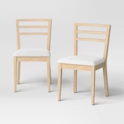 Set O2 Ladder Back Dining Chair With Padded Seat - Room Essentials™ 10 Set O2 Ladder Back Dining Chair With Padded Seat - Room Essentials™ -Target GUEST 3d1e850a e537 4881 8843 5b3492509260