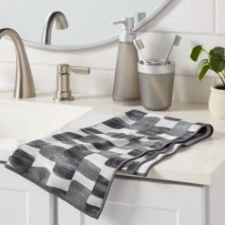Quick Dry Watercolor Blocks Waffle Towel - Room Essentials™