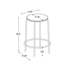 Set Of 2 24" Wood With And Metal Base Backless Counter Height Barstool Stool Natural - Room Essentials™ -Target GUEST 42c0294b 1f8a 45d6 8b54 fc8d33b0a5e9