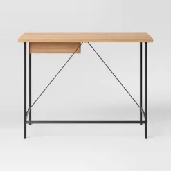 Wood And Metal Writing Desk With Storage - Room Essentials -Target GUEST 43f8fd46 b39b 439a ac2a 2b848520da51