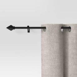 28"-48" Café Faceted Pyramid Rod Black - Room Essentials™ -Target GUEST 44380c64 42d2 4bc4 9db5 dddab8299ac7