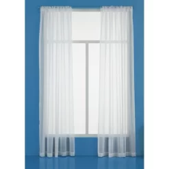 1pc Sheer Window Curtain Panel White - Room Essentials™