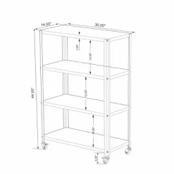 44" 3 Shelf Metal Rolling Bookcase - Room Essentials™ -Target GUEST 4662c0f8 5e3f 4280 bf06 880e61cf3cfb