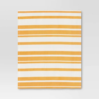 Printed Plush Striped Throw Blanket - Room Essentials™ 2 Printed Plush Striped Throw Blanket - Room Essentials™ - Image 2