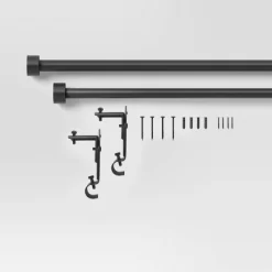 Easy Hang Frame Mount Curtain Rod Set Black - Room Essentials™ -Target GUEST 4d100c82 49c8 4405 ab6b b86cd52cbae4
