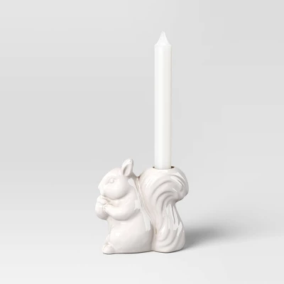 Ceramic Squirrel Taper Candle Holder - Room Essentials™ 2 Ceramic Squirrel Taper Candle Holder - Room Essentials™ - Image 2