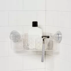 Suction Corner Basket Clear - Room Essentials™