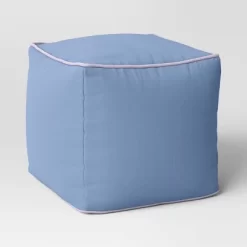 Color Block With Contrast Piping Pouf - Room Essentials™ -Target GUEST 4f7ad8c6 0ad8 4418 ab36 1a03a7d85c1f