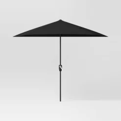 7.813'x8.83' Half Circle Patio Umbrella - Black Pole - Room Essentials™ 12 7.813'x8.83' Half Circle Patio Umbrella - Black Pole - Room Essentials™ -Target GUEST 4fcf0bec 82ca 47f9 9602 dfaa17b5980f