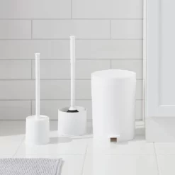 Step Wastebasket White - Room Essentials™