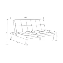 69" Tufted Dorm Futon Sofa - Room Essentials 12 69" Tufted Dorm Futon Sofa - Room Essentials -Target GUEST 55248eb7 a62d 48d0 aee5 847a785f15df