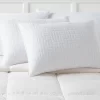 Standard/Queen Medium 2pk Plush Knit Bed Pillows White - Room Essentials™