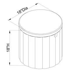 Folding Round Storage Ottoman - Room Essentials™ -Target GUEST 5c34724a d744 486f bd0d d416d1075687