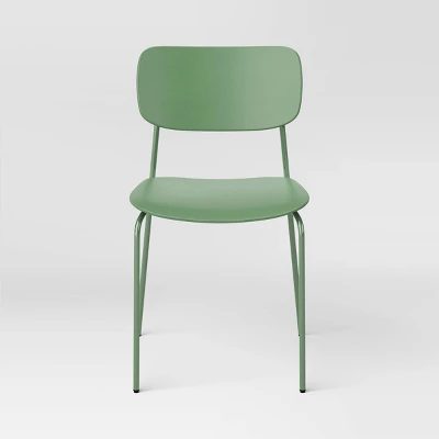 Set Of 2 Molded Plastic With Metal Base Dining Chair - Room Essentials™ 2 Set Of 2 Molded Plastic With Metal Base Dining Chair - Room Essentials™ - Image 2