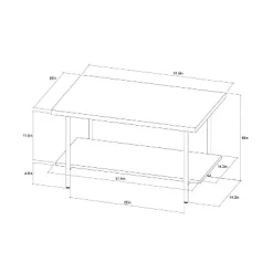 Wood And Metal Coffee Table With Storage Shelf - Room Essentials™ 13 Wood And Metal Coffee Table With Storage Shelf - Room Essentials™ -Target GUEST 5fcb3f24 37f3 4443 9a14 a5fe1129de6f