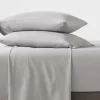 King Garment Washed Microfiber Solid Sheet Set Gray - Room Essentials™
