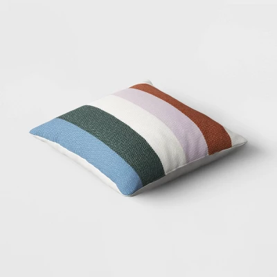 Cabana Striped Woven Cotton Square Throw Pillow - Room Essentials™ 2 Cabana Striped Woven Cotton Square Throw Pillow - Room Essentials™ - Image 2