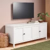 Traditional Storage TV Stand With Doors And Shelves For TVs Up To 65" Classic White - Room Essentials™