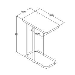 Mixed Material Wood And Metal Rectangle Top C Table Natural Wood - Room Essentials™ -Target GUEST 73cc377a a4d9 49ac be74 91a89483796a