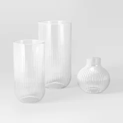 3pc Vase Set Ribbed Glass - Room Essentials™ 8 3pc Vase Set Ribbed Glass - Room Essentials™ -Target GUEST 779981ca ea67 467c 930c 52d2179ce1b1