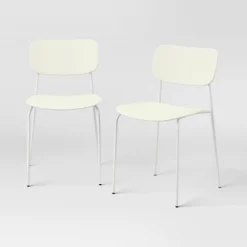 Set Of 2 Molded Plastic With Metal Base Dining Chair - Room Essentials™ 12 Set Of 2 Molded Plastic With Metal Base Dining Chair - Room Essentials™ -Target GUEST 7ccafcb2 0fc7 4546 9cf2 0dcc74aa8356