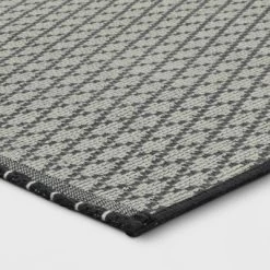 4'x5'6" Small Diamond Area Rug Charcoal Gray - Room Essentials™ -Target GUEST 8a71c9d6 119a 40ae 9167 f7cec448d925