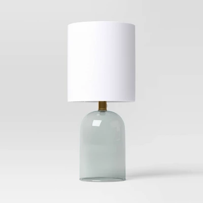 Glass Table Lamp With Open Base - Room Essentials™: ETL Listed, No Assembly, Modern Desk & Bedside Lighting 1 Glass Table Lamp With Open Base - Room Essentials™: ETL Listed, No Assembly, Modern Desk & Bedside Lighting