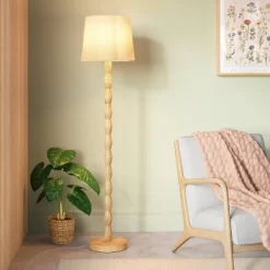 Natural Polyresin Floor Lamp - Room Essentials™