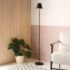 Portable Floor Lamp Black (Includes LED Light Bulb) - Room Essentials™
