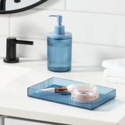 Ribbed Tray Blue - Room Essentials™